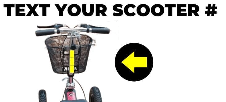 text your scooter number,